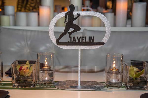 home_laser_cut_designs_1 Laser Cut Designs; table number with runner and "Javelin"